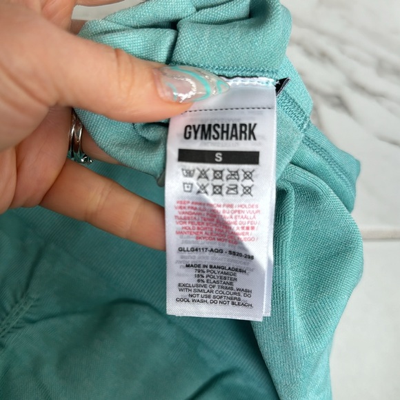 Gymshark Teal Camo Leggings Small - Picture 5 of 5